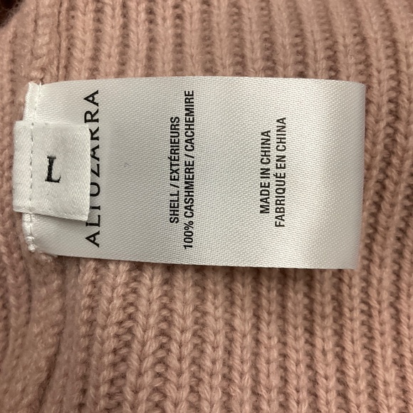 ALTUZARRA AGED MAUVE ZOPPEZ RUFFLED CASHMERE SWEATER - Picture 6 of 6